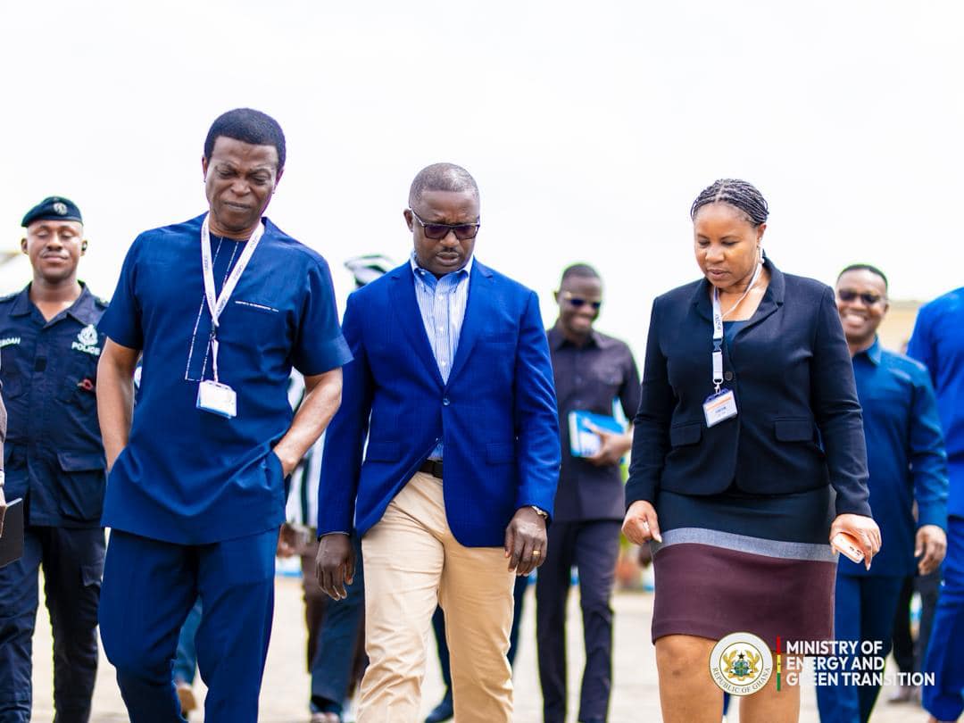 As part of efforts to assess and support the performance of agencies , the Minister of Energy and Green Transition today conducted working visits to the Tema Oil Refinery (TOR) and the Ghana Grid Company (GRIDCo).  At TOR, the Minister toured ongoing upgrading works, gaining firsthand insight into the facility’s operations. He reaffirmed TOR’s strategic importance to Ghana’s energy security and industrial development while expressing concern over persistent leadership instability, which has hindered progres