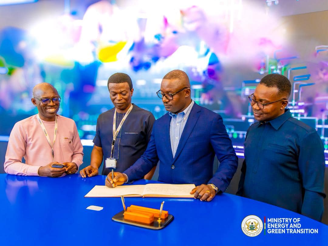 As part of efforts to assess and support the performance of agencies , the Minister of Energy and Green Transition today conducted working visits to the Tema Oil Refinery (TOR) and the Ghana Grid Company (GRIDCo).  At TOR, the Minister toured ongoing upgrading works, gaining firsthand insight into the facility’s operations. He reaffirmed TOR’s strategic importance to Ghana’s energy security and industrial development while expressing concern over persistent leadership instability, which has hindered progres