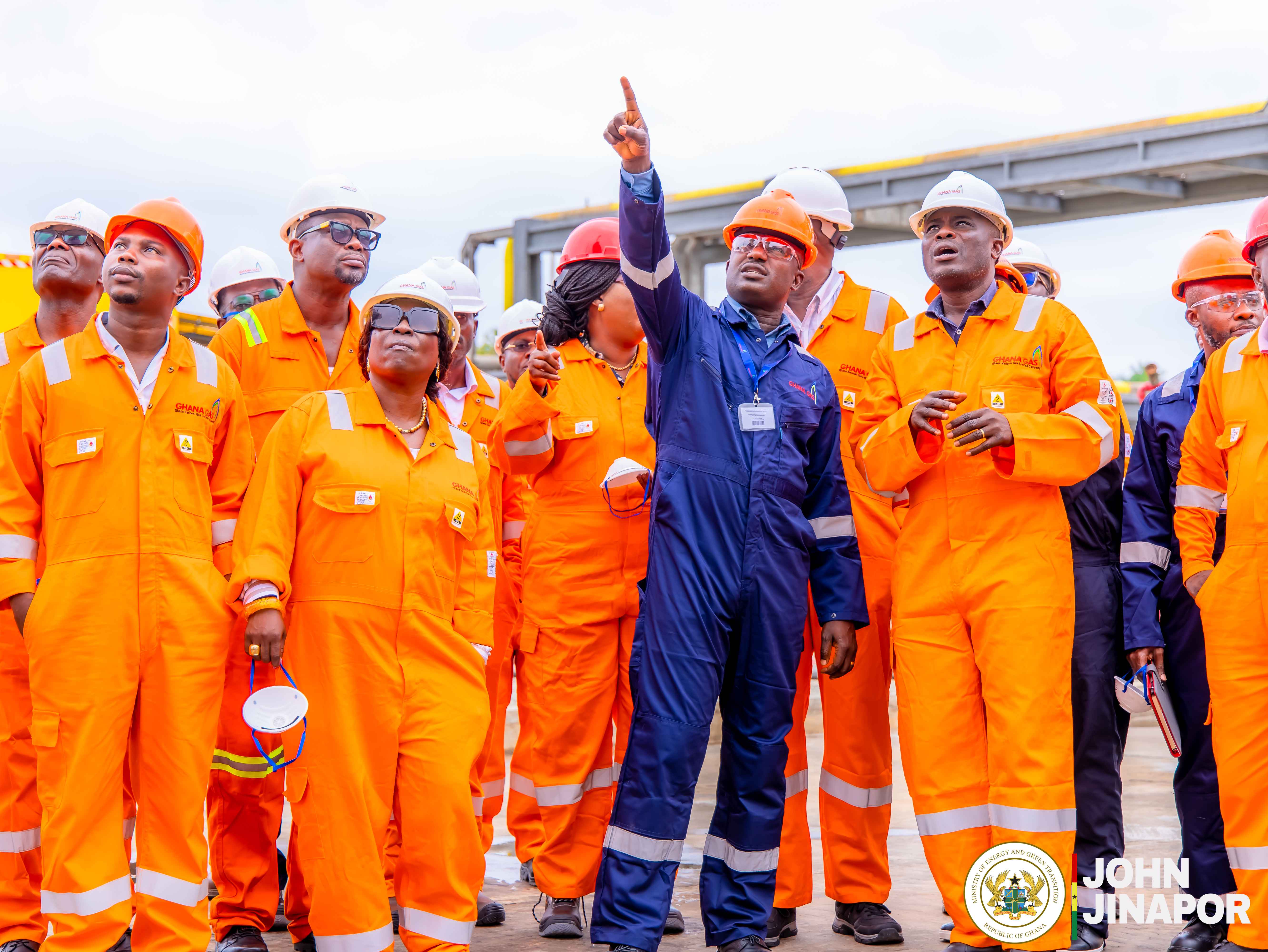 Energy Minister Inspects Ongoing Works at Atuabo Gas Processing Plant