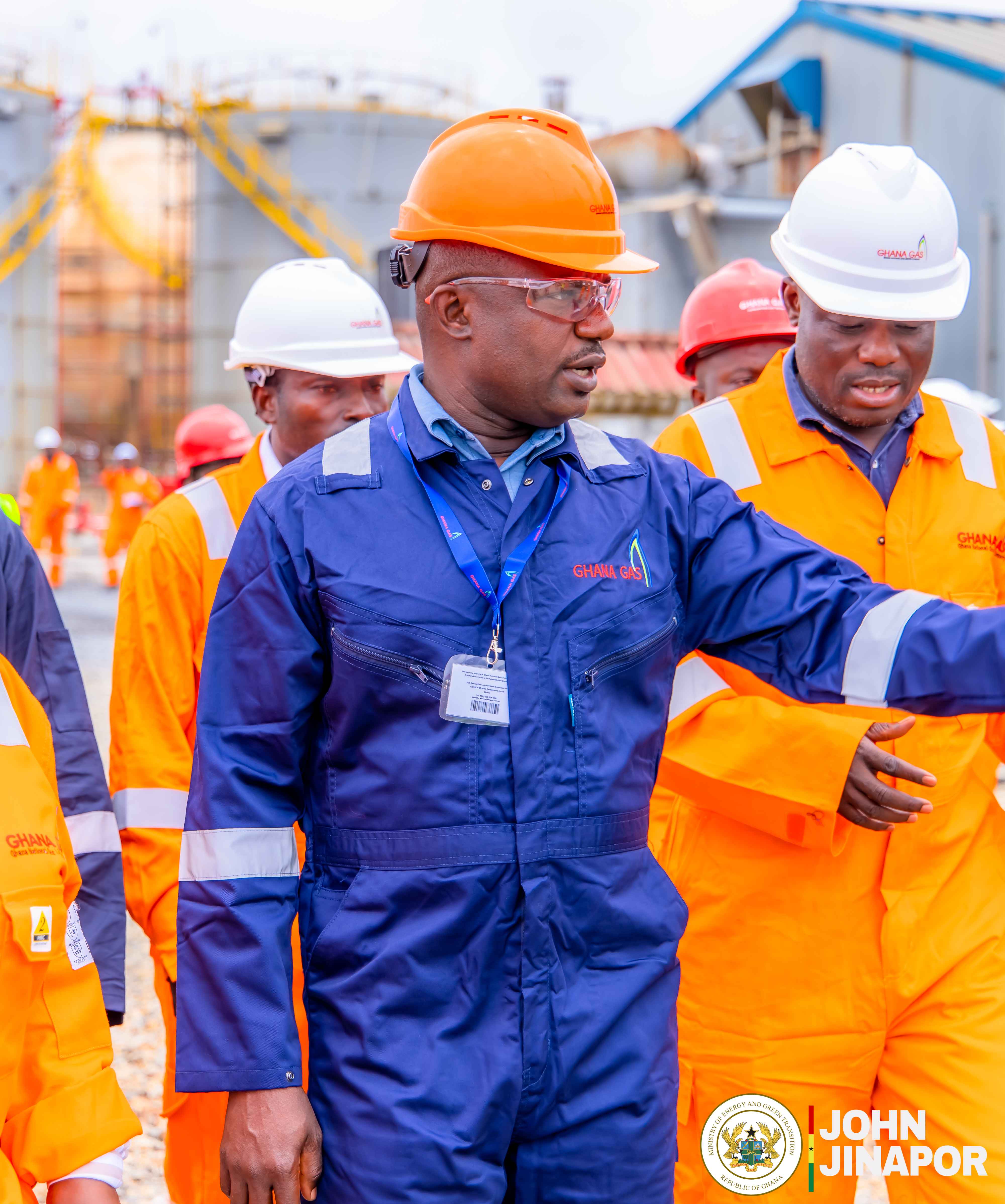 Energy Minister Inspects Ongoing Works at Atuabo Gas Processing Plant