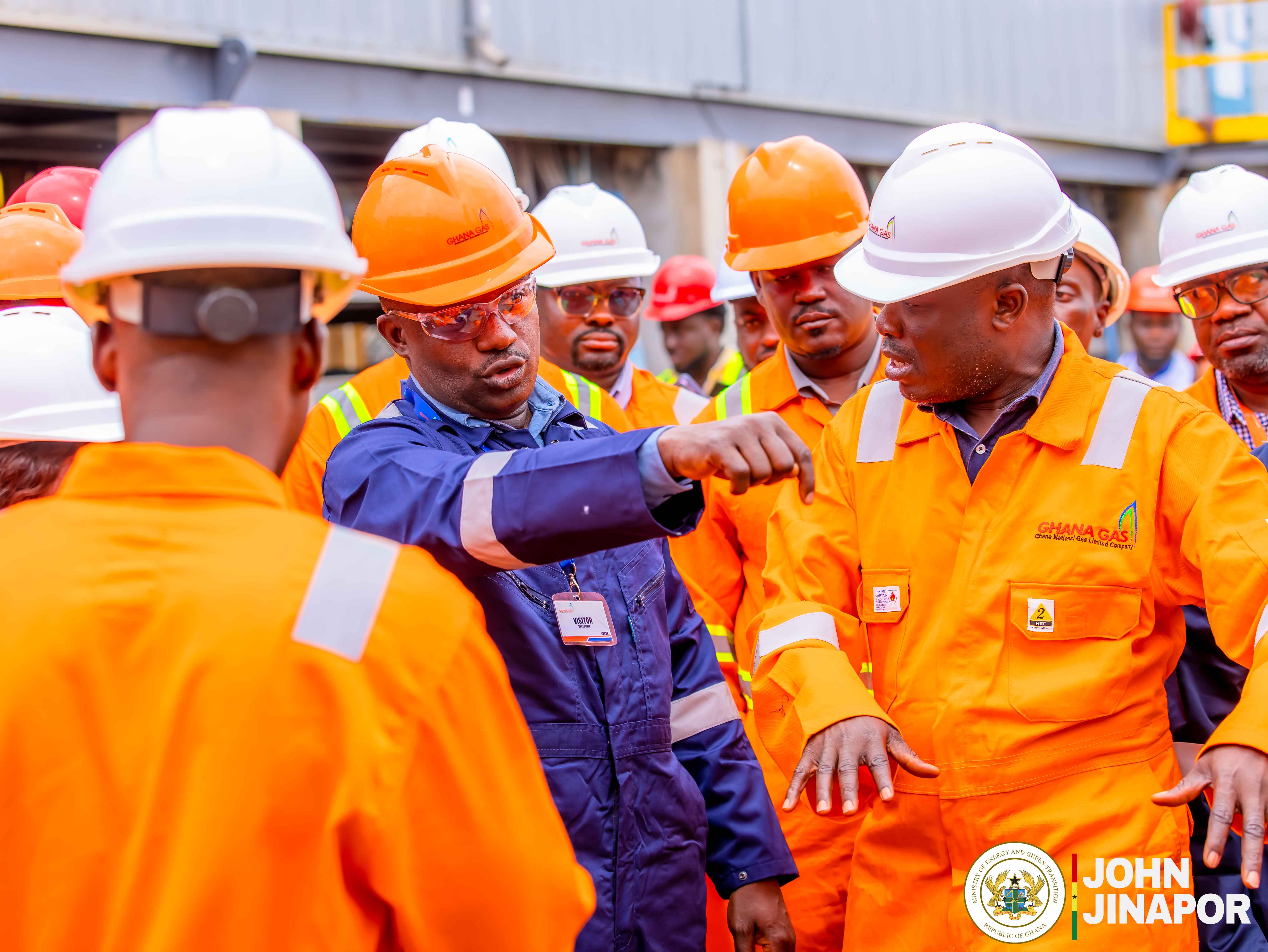 Energy Minister Inspects Ongoing Works at Atuabo Gas Processing Plant