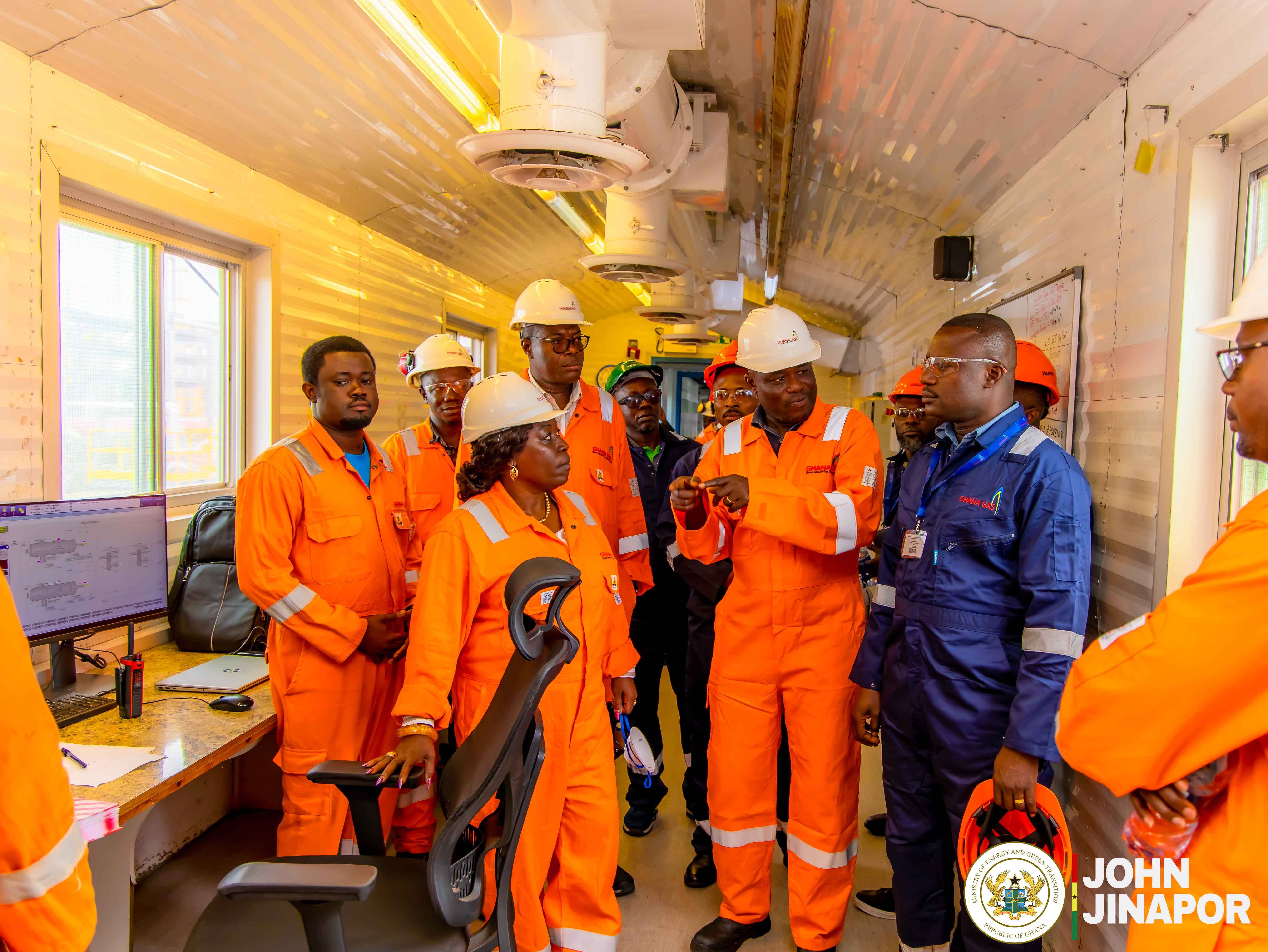 Energy Minister Inspects Ongoing Works at Atuabo Gas Processing Plant