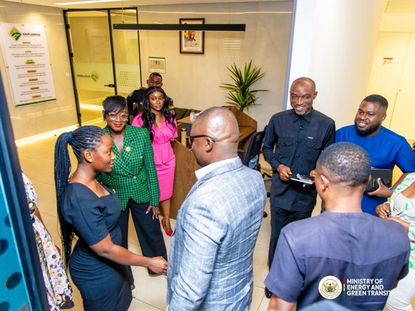 Minister Tours GNPC, Explorco