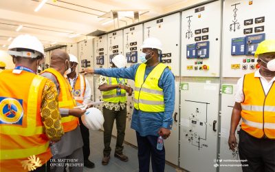 Working Visit by the Minister for Energy to inspect progress of the Pokuase Bulk Supply Point (BSP)