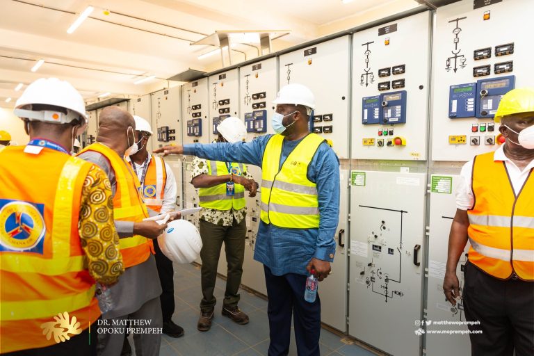 Working Visit by the Minister for Energy to inspect progress of the Pokuase Bulk Supply Point (BSP)