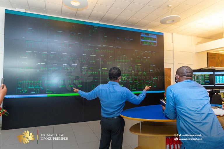 Minister’s working visit to to the GRIDCo site in Tema to familiarize himself with the progress of work